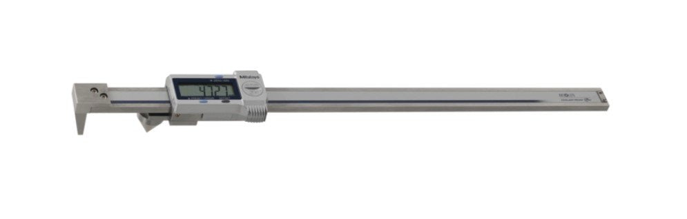 Mitutoyo 573-719-20 | Digital ABS Back-Jaw Caliper | Series 573 |  Measurement Edge/Center | Offset 10 mm | Digital step 0.01 mm | Range 10.1 to 300 mm | Weight 555 g