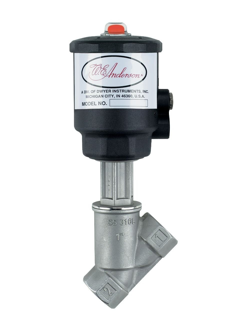Dwyer Instruments SAV-STF2-NC | Angle seat valve | 2" NPT | 2-1/2" actuator dia.