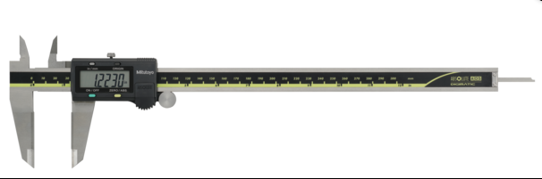 Mitutoyo 500-166-30 Digital ABS AOS Caliper, ID/OD Carb. Ja. Inch/Metric, 0 - 300 mm (0 - 12")