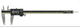 Mitutoyo 500-166-30 Digital ABS AOS Caliper, ID/OD Carb. Ja. Inch/Metric, 0 - 300 mm (0 - 12")