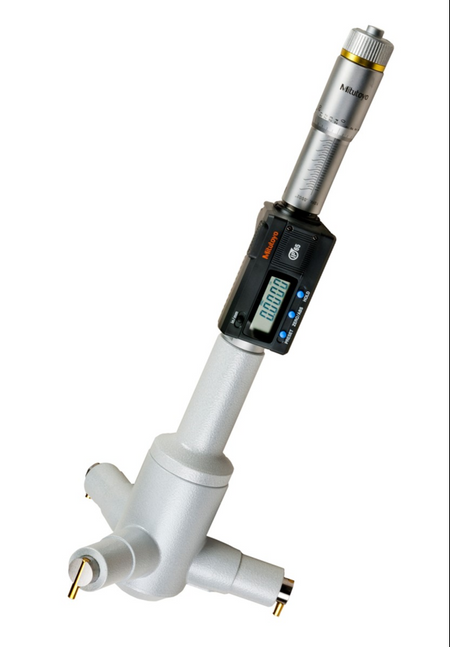 Mitutoyo 468-276 Digimatic Holtest Three-Point Bore Micrometer, Range 6 - 7" (152.4 - 177.8 mm)