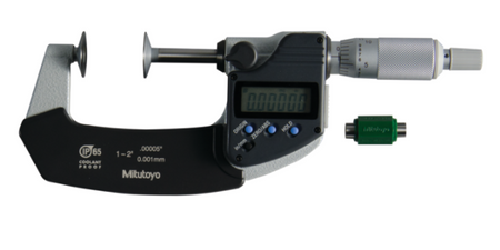 Mitutoyo 323-351-30 Digital Disc Micrometer IP65
Inch/Metric, 1-2", Disk=20mm