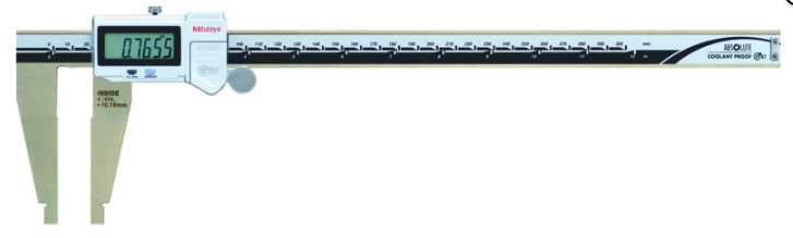 Mitutoyo 550-341-10 Digital ABS Caliper, Nib Style Jaws IP67, Inch/Metric, 0-12"/0-300mm