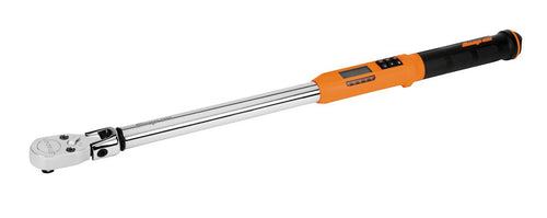 Snap-on ATECH3F250OB | TechAngle Flex-Head Electronic Torque Wrench | 1/2 in Drive, 12.5–250 ft-lb, Orange
