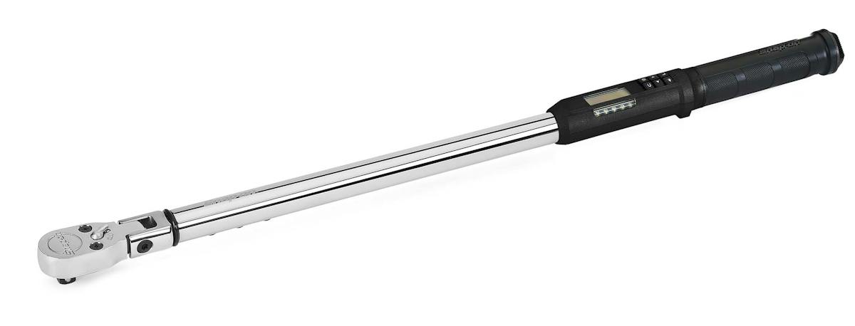 Snap-on ATECH3F300BB | TechAngle Flex-Head Electronic Torque Wrench | 1/2 in Drive, 15–300 ft-lb, Black