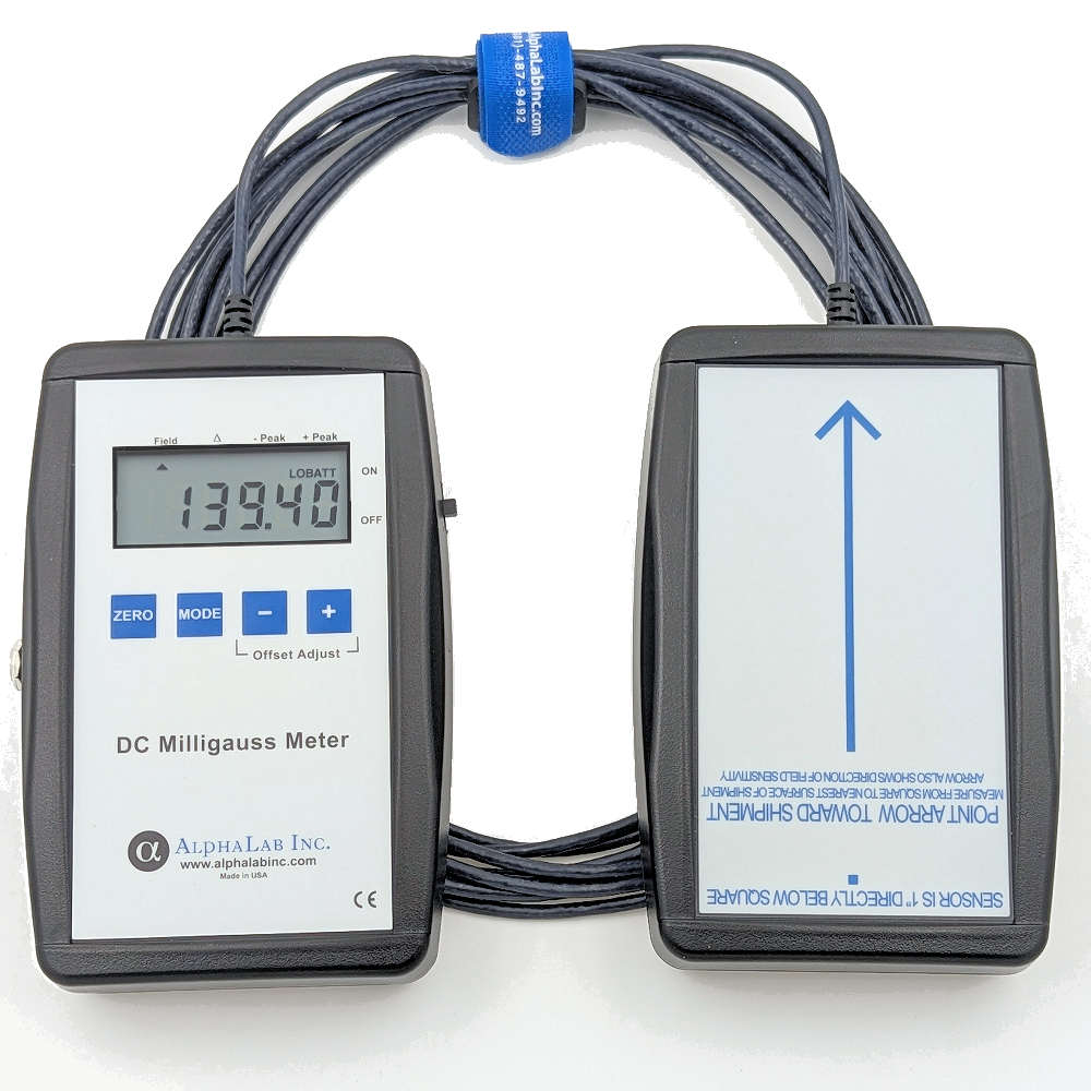 AlphaLab ASMGM | Air Shipment Milligauss Meter (Oersted Meter) | ±1999.99 mG, 0.01 mG - generaltechuae