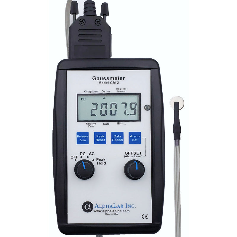 AlphaLab GM2 | AC/DC Gaussmeter | to 30 kG, 0.1 G Resolution - generaltechuae