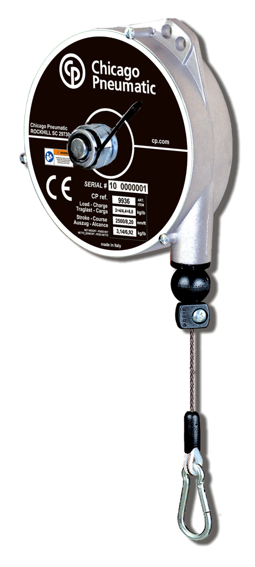 Desoutter CP9946 BALANCER+STOP2.0-4.0KG 4.4-8.8LB | Spring Retractor Balancer with Lock | 2-4 kg