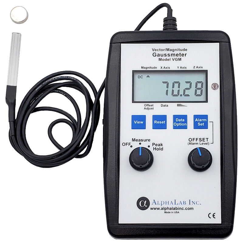 AlphaLab VGM-HC | Vector/Magnitude Gaussmeter with Hard Case | 3-Axis, ±799.99 G - generaltechuae (2)
