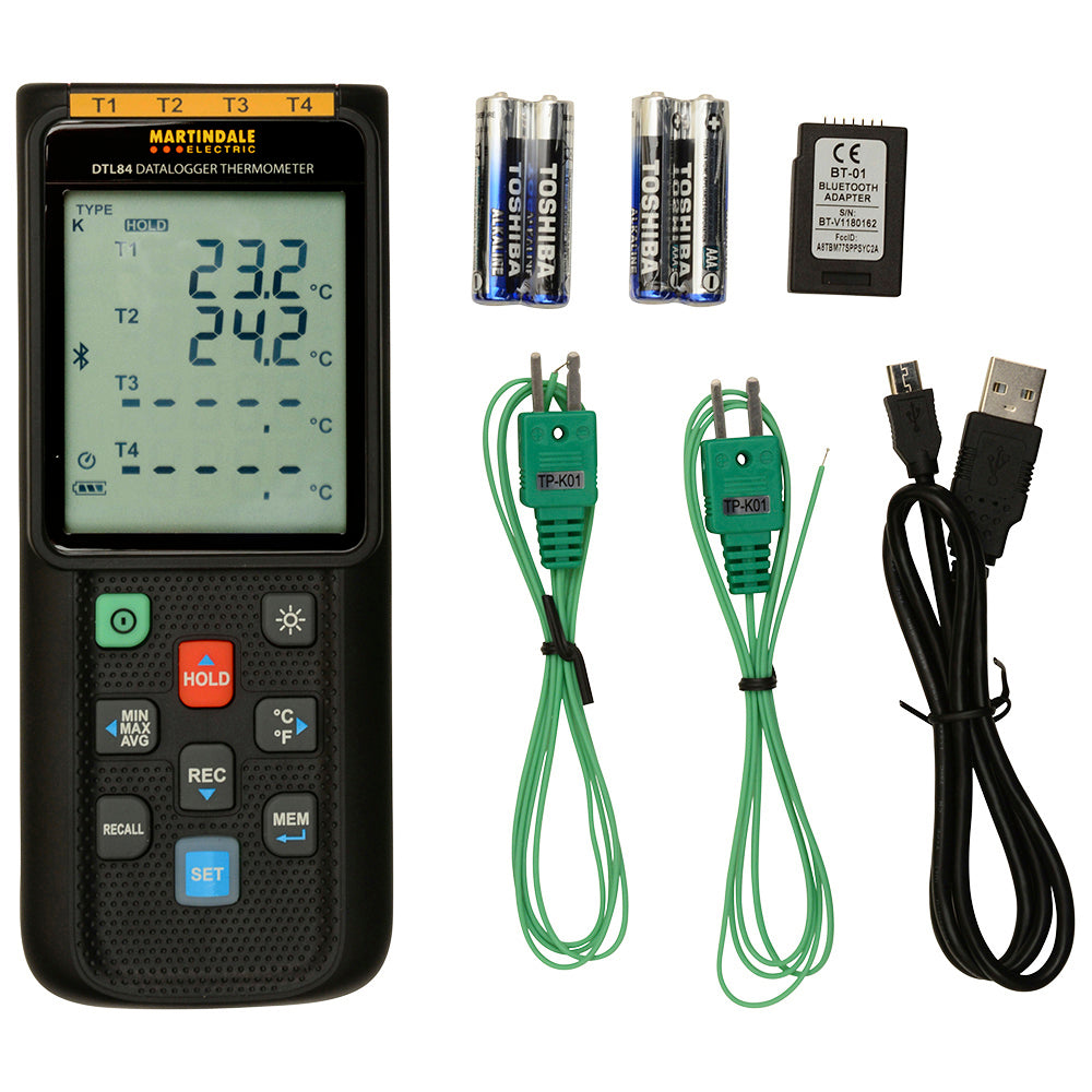 Martindale MARDTL84 | DTL84 4-Channel Data Logging Thermometer | K/J/E/T/N/R/S, Bluetooth - generaltechuae (3)