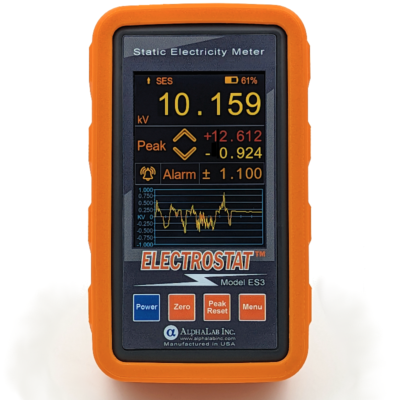 AlphaLab ES3 | Electrostat Static Electricity Meter | ±29.999 kV, 1 V Resolution - generaltechuae
