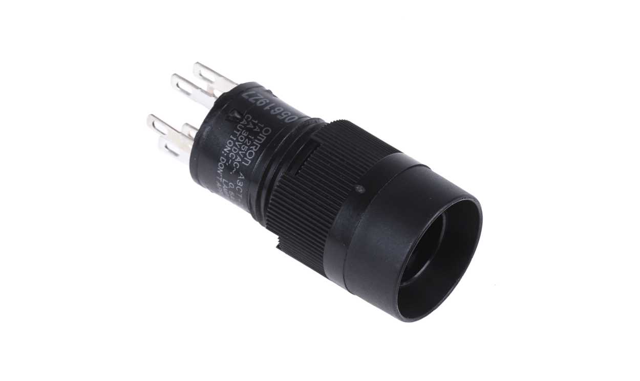 Omron A3CT-7021, Illuminated Push Button Switch, Latching, Panel Mount, 12mm Cutout, SPST, 250V ac, IP40