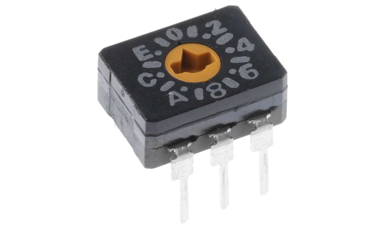 Omron A6C-16R(N), 16 Way Through Hole DIP Switch, Rotary Flush Actuator