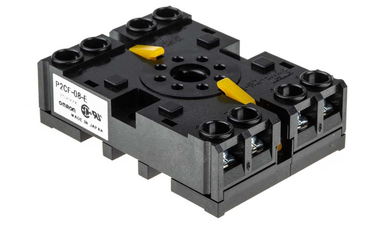 Omron P2CF-08-E, Socket For Use With H3CR-A Series, H3CR-F Series, H3CR-G Series, H3CR-H Series
