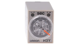 Omron H3Y-4 DC24 60S, H3Y-4 Series DIN Rail, Surface Mount Timer Relay, 24V dc, 4-Contact, 2 → 60s, 1-Function, 4PDT - generaltechuae