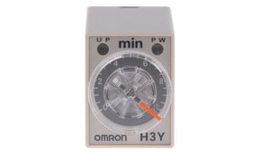 Omron H3Y-4 AC24 10M, H3Y-4 Series DIN Rail, Surface Mount Timer Relay, 24V ac, 4-Contact, 0.5 → 10min, 1-Function, 4PDT
