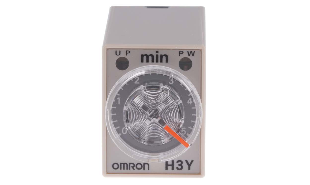 Omron H3Y-4 100-120VAC 5M, H3Y-4 Series DIN Rail, Surface Mount Timer Relay, 100 → 120V ac, 4-Contact, 0.2 → 5min, 1-Function, - generaltechuae