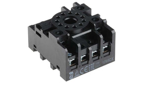Omron PF113A-E, MKS 11 Pin 250V ac DIN Rail Relay Socket, for use with MK3P-5-I, MK3P-5-S, MK3PD-5-I, MK3PD-5-S, MK3PN-5-I,