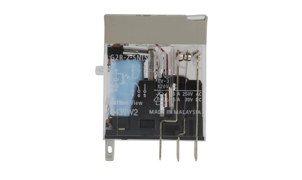 Omron G2R-2-SN DC12(S), Plug In Power Relay, 12V dc Coil, 5A Switching Current, DPDT