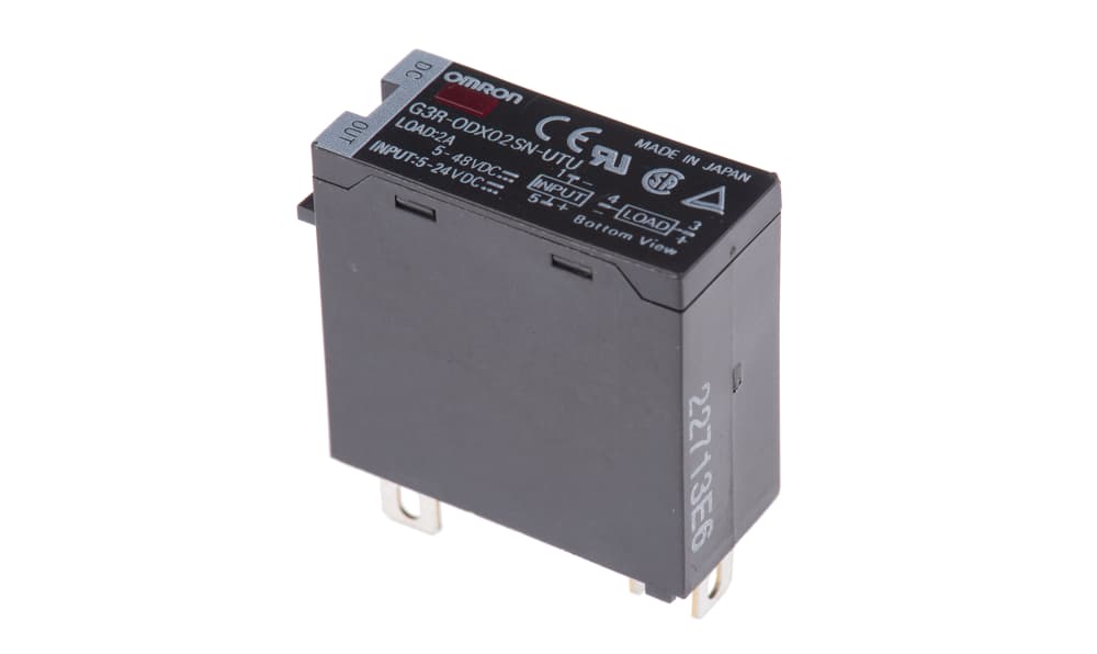 Omron G3R-ODX02SN-UTU 5-24VDC, G3R-O Series Solid State Relay, 2 A Load, Plug In, 60 V dc Load, 32 V Control
