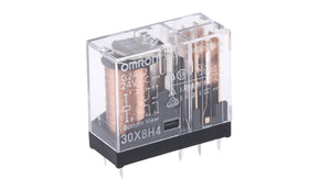 Omron G2R-2 DC24, PCB Mount Power Relay, 24V dc Coil, 5A Switching Current, DPDT