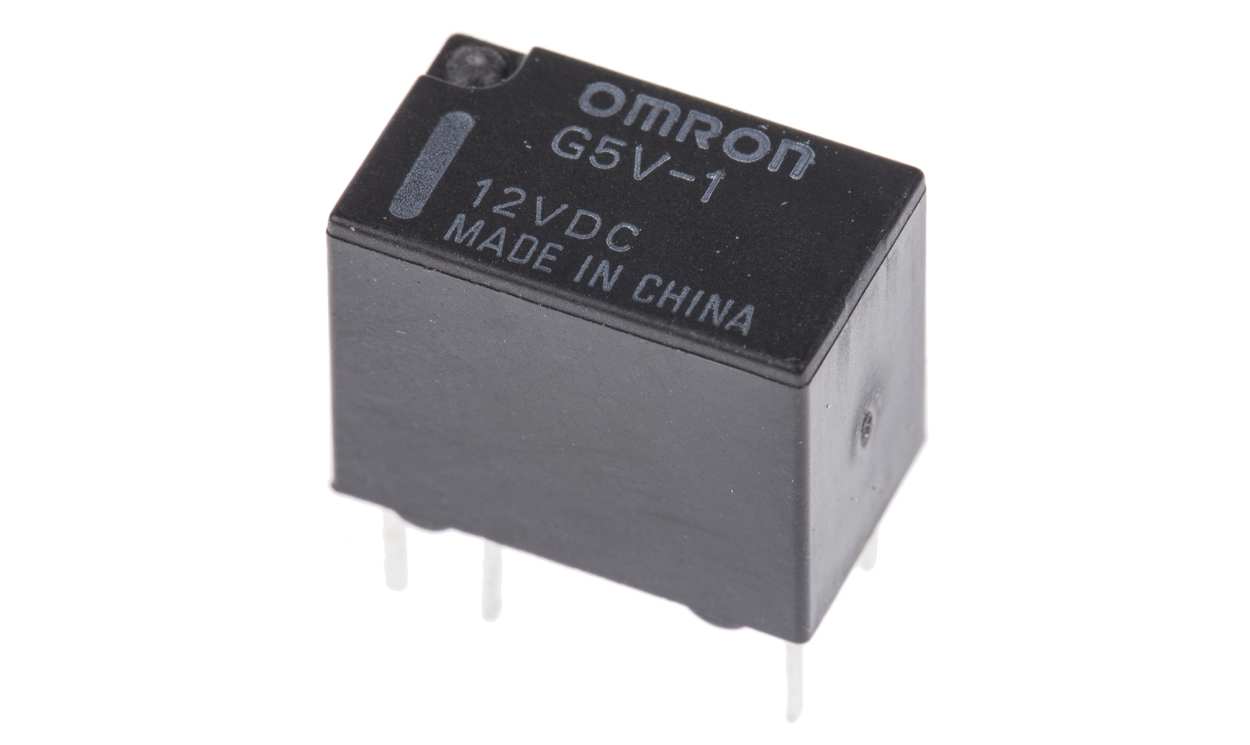 Omron G5V-1 DC12, PCB Mount Signal Relay, 12V dc Coil, 2A Switching Current, SPDT