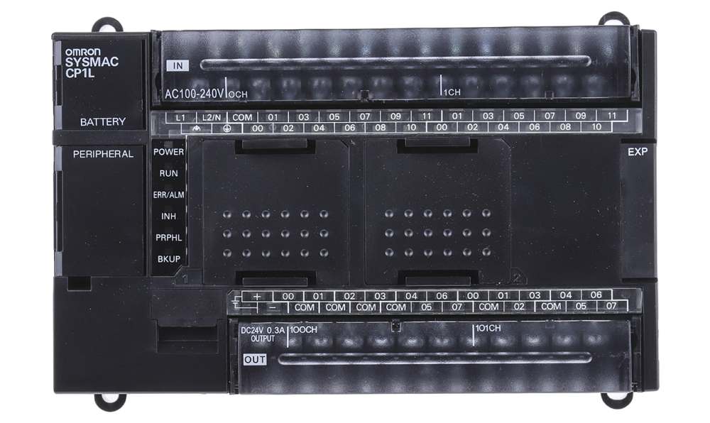 Omron CP1L-M40DR-A, CP1L Series PLC CPU for Use with SYSMAC CP1L Series, 100 → 240 V Supply, Relay Output, 24 (DC)-Input, DC