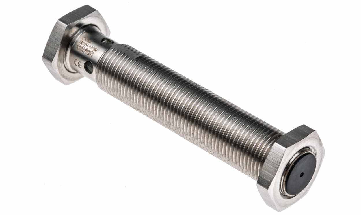 Omron E2AS12LS04M1C1, Inductive Threaded Barrel Proximity Sensor, M12, 4 mm Detection, PNP NO, 12 → 24 V dc - generaltechuae