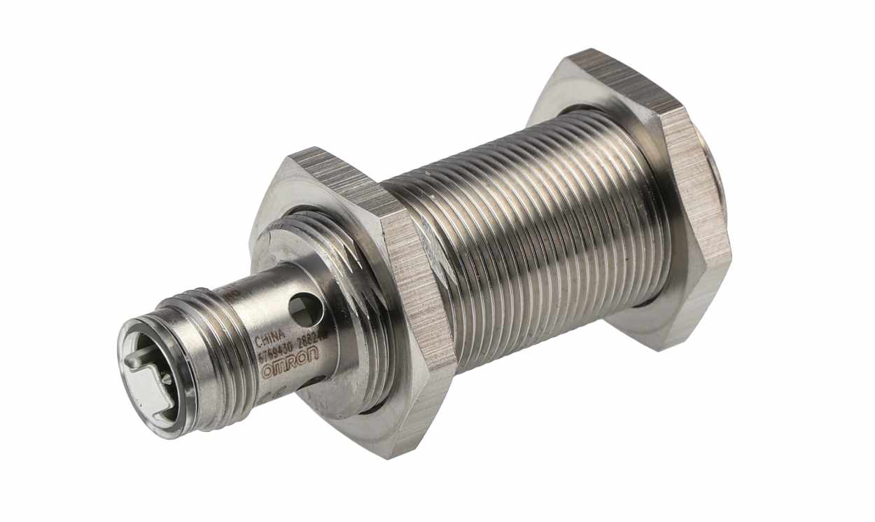 Omron E2A-S18KS08-M1-B1, Inductive Threaded Barrel Proximity Sensor, M18, 8 mm Detection, PNP NO, 12 → 24 V dc - generaltechuae