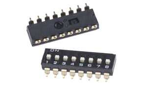 Omron A6S-8104-H, 8 Way Surface Mount DIP Switch 8P