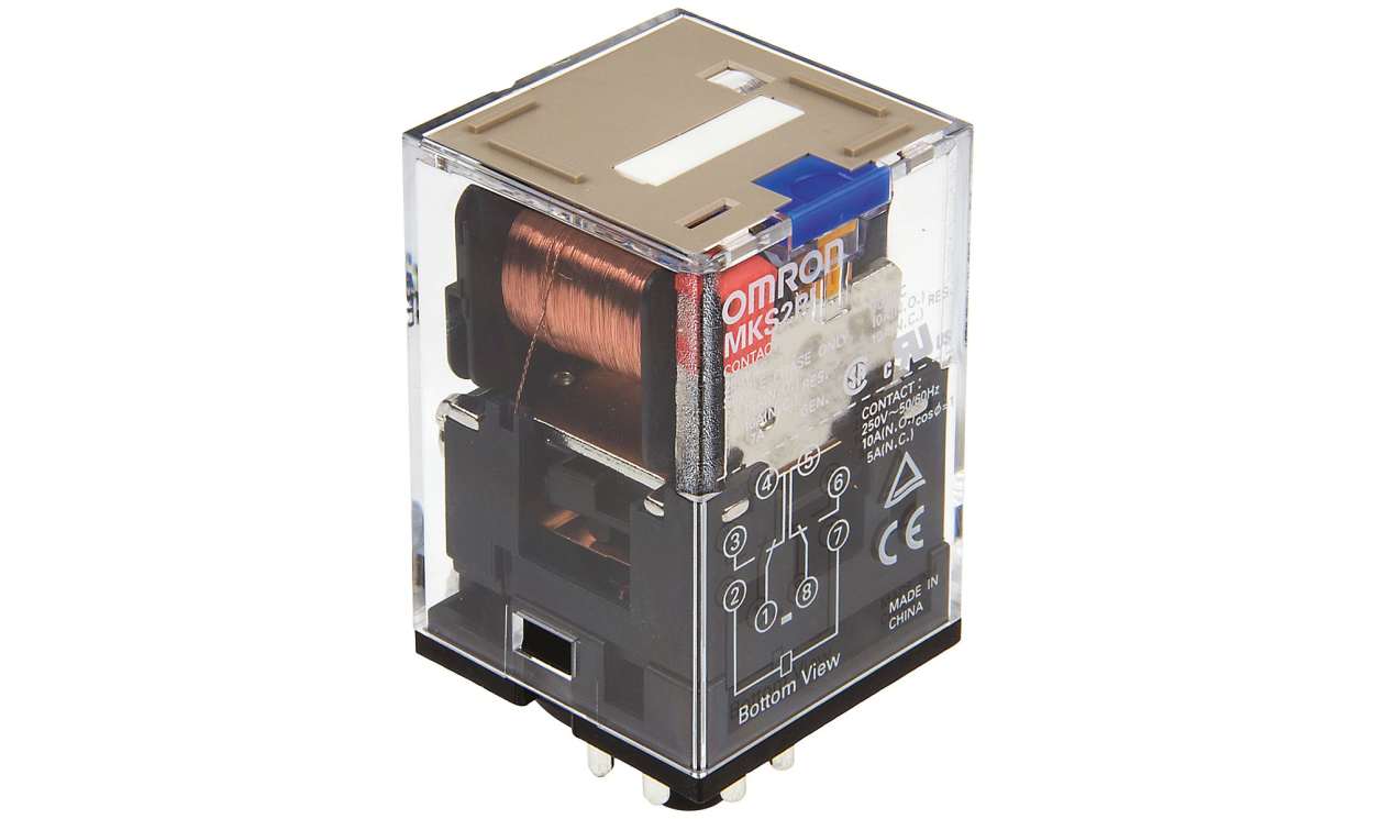 Omron MKS2PI 24VDC, Plug In Power Relay, 24V dc Coil, 10A Switching Current, DPDT - generaltechuae