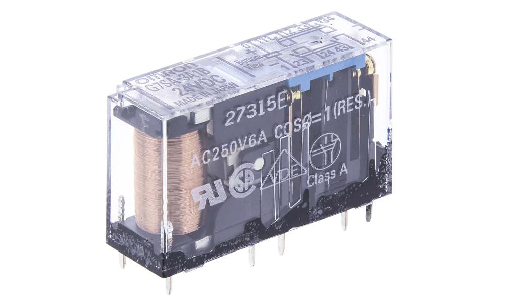 Omron G7SA-3A1B 24VDC, PCB Mount Force Guided Relay, 24V dc Coil Voltage, 4 Pole, 3PST, SPST