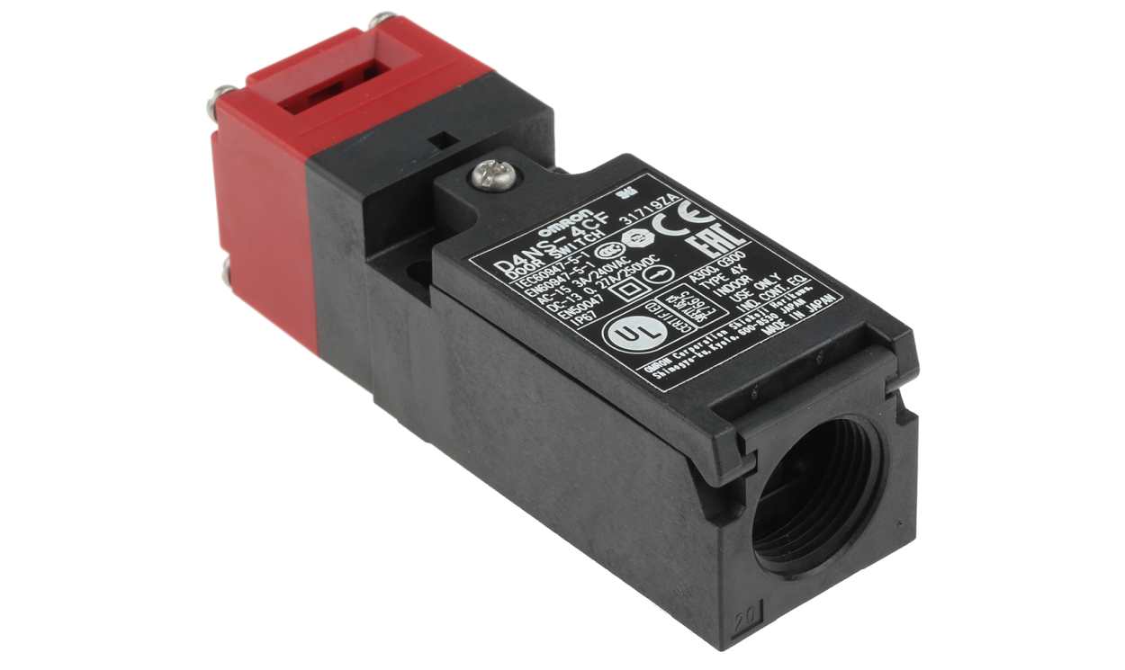 Omron D4NS-4CF, D4NS Series Safety Interlock Switch, 2NC/1NO