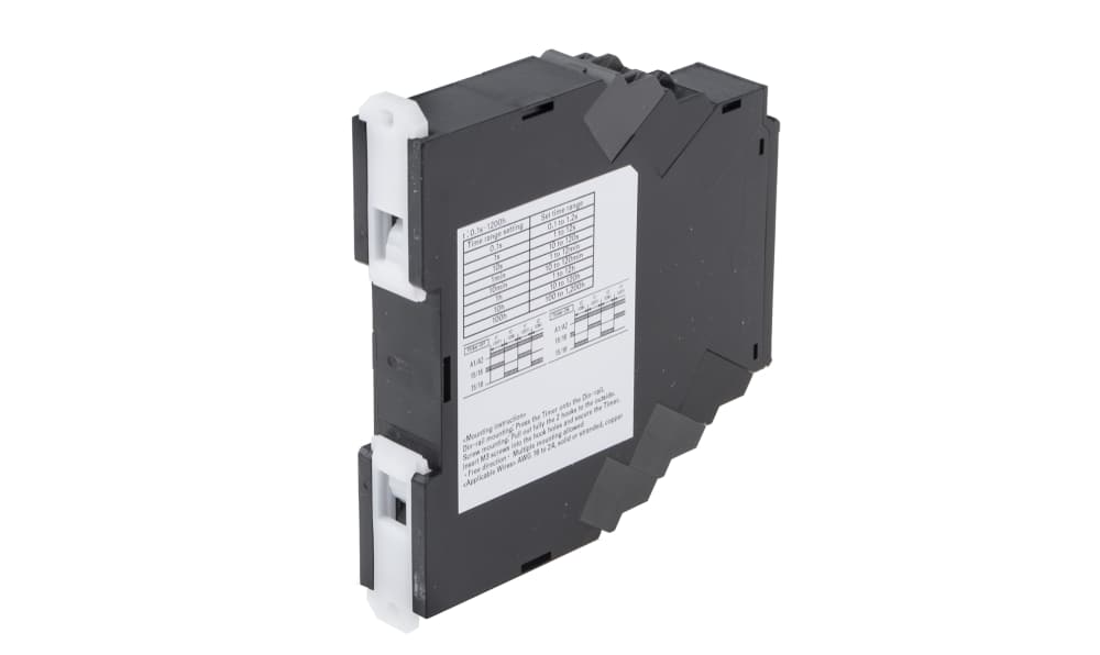 Omron H3DT-F 24-240VAC/DC, H3DT Series DIN Rail Mount Timer Relay, 24 → 240V ac/dc, 2-Contact, 0.1 s → 1200 h, 1-Function, SPDT