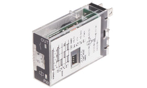 Omron H3RN-1-B 12VDC, H3RN Series Panel Mount Timer Relay, 12V dc, 2-Contact, 0.1 s → 10min, SPDT