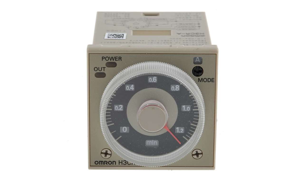 Omron H3CR-A AC24-48/DC12-48, H3CR Series DIN Rail, Panel Mount Timer Relay, 12 → 48 V dc, 24 → 48V ac, 2-Contact, 0.05 s - generaltechuae