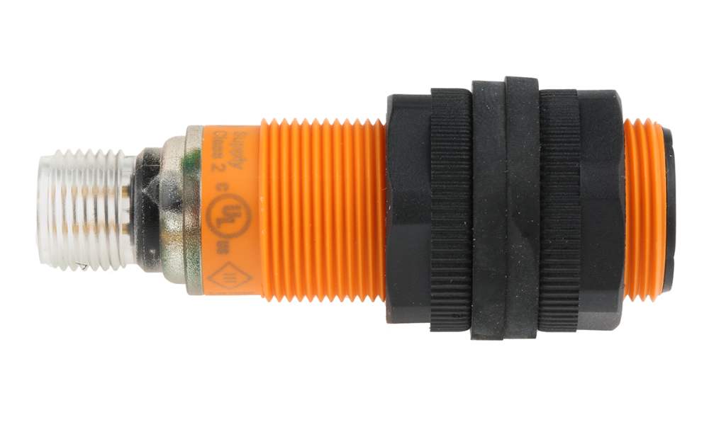 ifm UGT200, Ultrasonic Threaded Barrel Proximity Sensor, M18, 300 mm Detection, PNP NO/NC, 10 → 30 V dc