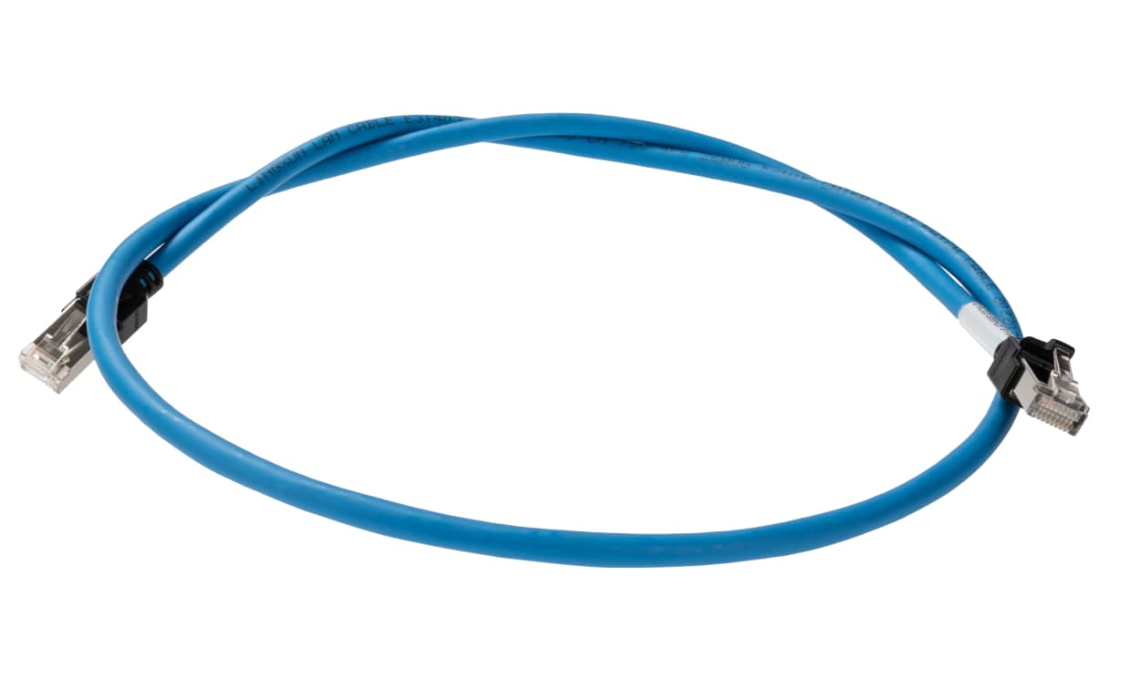 Omron XS6W-6LSZH8SS100CM-B, XS6, 1m Cat6, Blue RJ45 to Male RJ45 Male, FTP, STP Shielded, Terminated LSZH Sheath