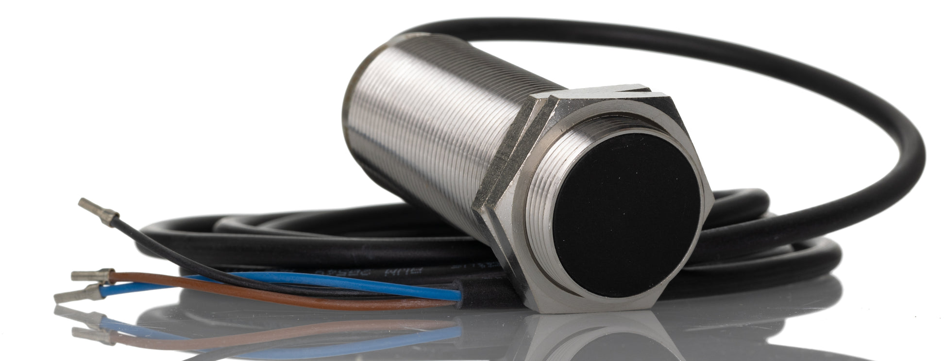 ifm DI5020, Inductive Threaded Barrel Proximity Sensor, M30, 10 mm Detection, PNP NO, 10 → 36 V dc