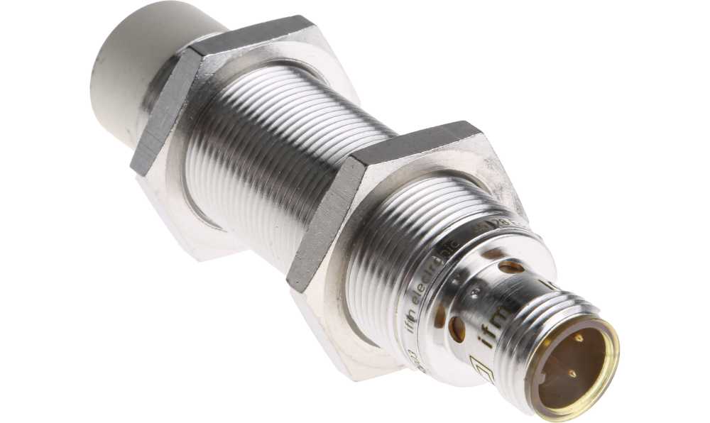 ifm IG5841, Inductive Threaded Barrel Proximity Sensor, M18, 12 mm Detection, PNP NO, 10 → 36 V dc