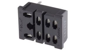 Omron PT08-0, LY 8 Pin 110V ac DIN Rail Relay Socket, for use with LY1-0, LY2-0, LY2Z-0 - generaltechuae