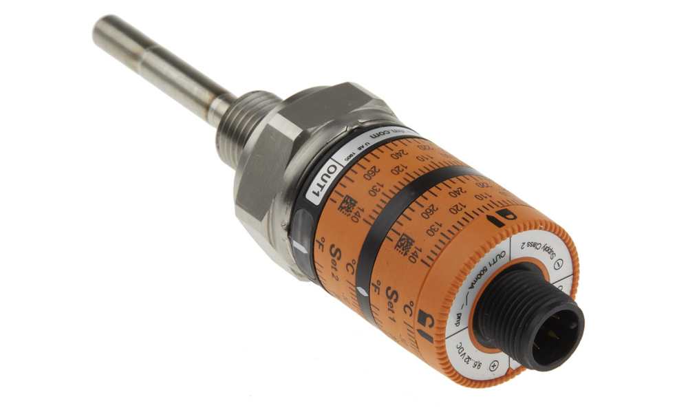 ifm TK7110, PT1000 RTD Sensor, 6mm Dia, 50mm Long, 4 Wire, G1/4, ±0.1 °K +145°C Max
