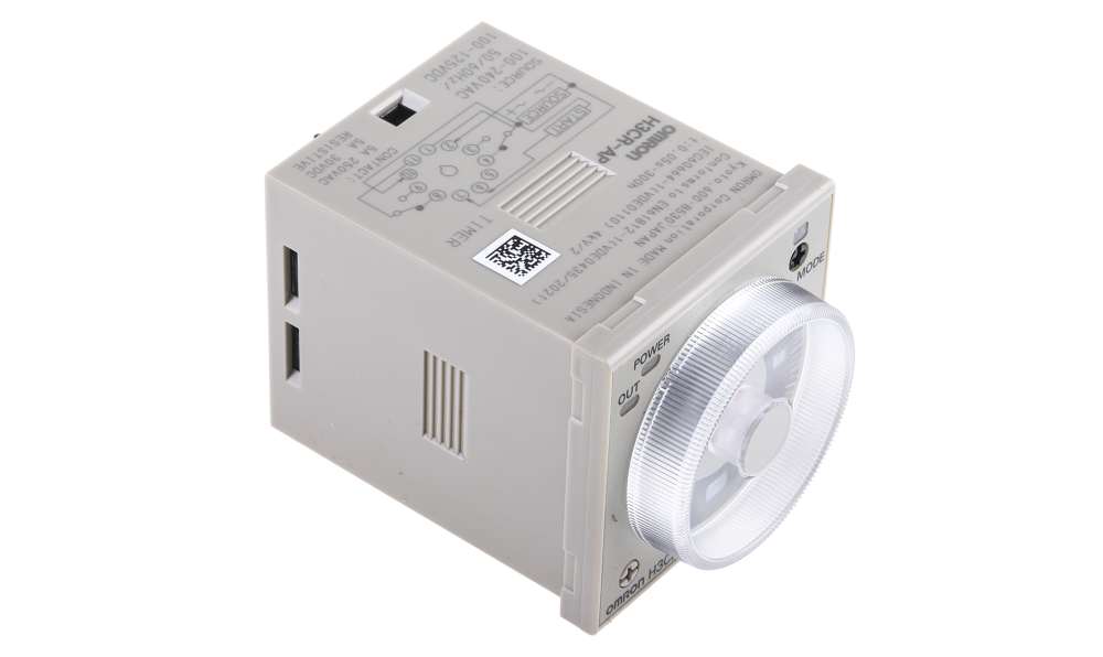 Omron H3CR-AP AC100-240/DC100-125, H3CR Series DIN Rail Mount Timer Relay, 100 → 125 V dc, 100 → 240V ac, 2-Contact, 0.05 s →