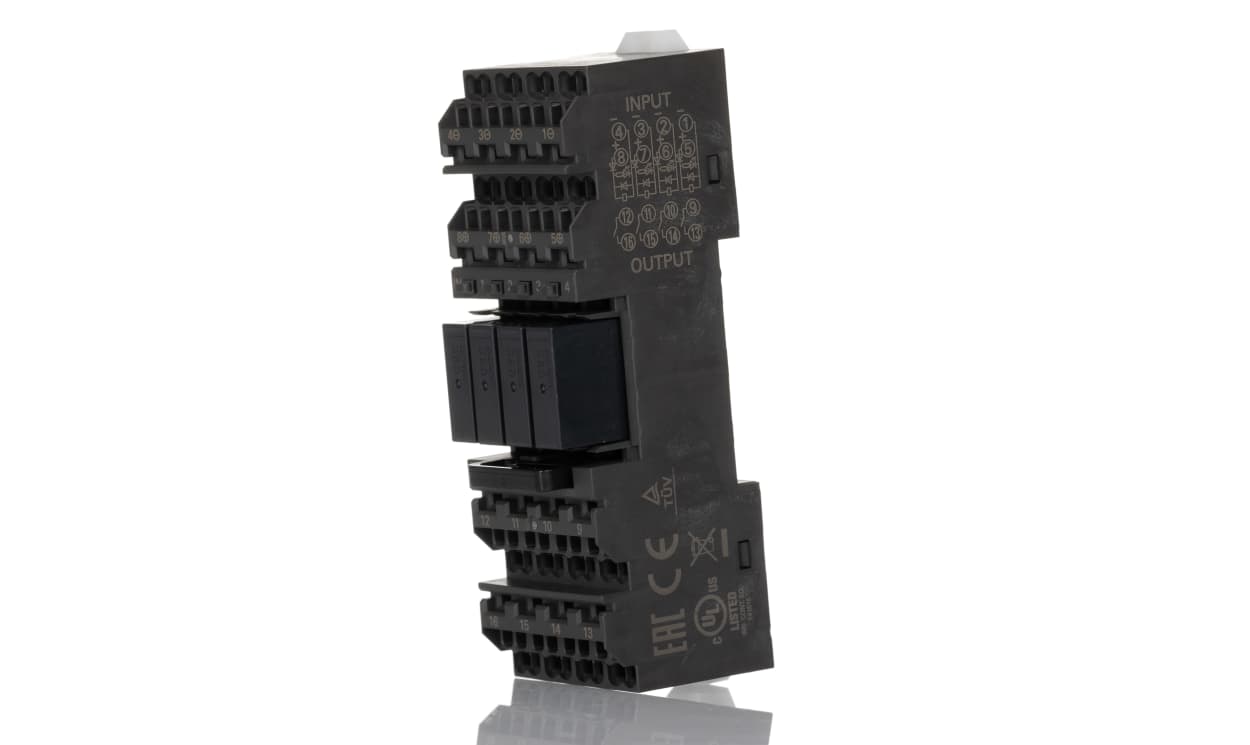 Omron G6D-F4PU DC24, G6D-F4PU Series Solid State Relay, DIN Rail Mount, 24V dc Coil, SPST, 4-Pole, 5A Load - generaltechuae