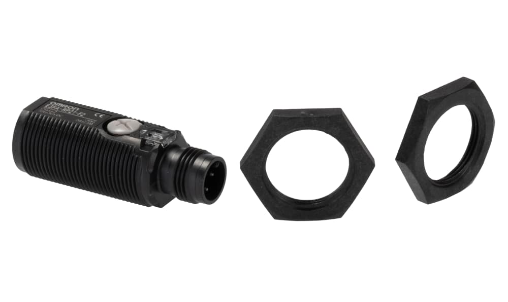 Omron E3FA-RP21-F2, Retroreflective Photoelectric Sensor, Barrel Sensor, 4 m Detection Range