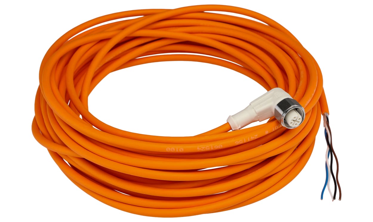 Omron Y92E-S12PP4A 10M, Female 4 way M12 to Sensor Actuator Cable, 10m