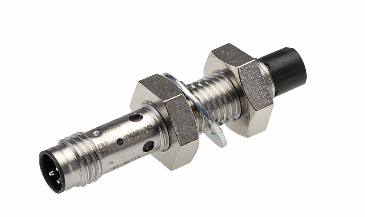 Omron E2B-S08KN02-MC-B1, Inductive Threaded Barrel Proximity Sensor, M8, 2 mm Detection, PNP NO, 10 → 30 V dc - generaltechuae
