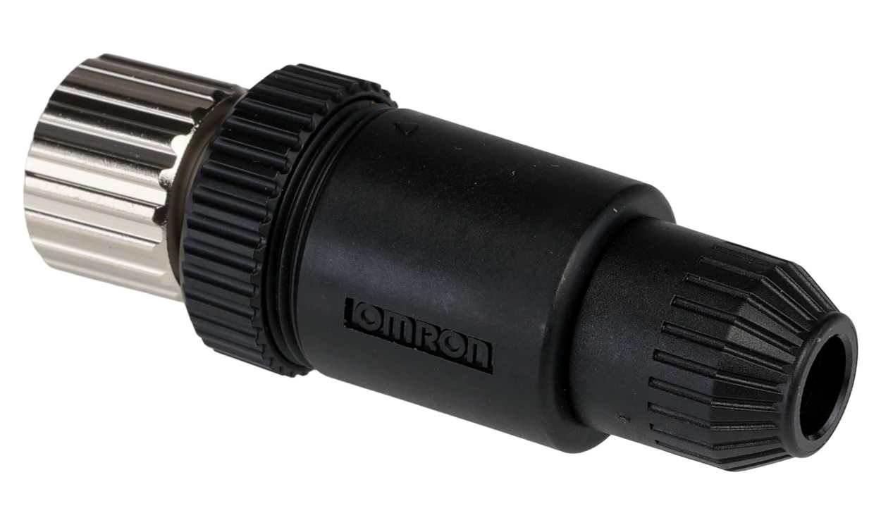 Omron XS2C-D4S1, Circular Connector, 4 Contacts, Cable Mount, M12 Connector, Socket, Female, IP67, XS2 Series
