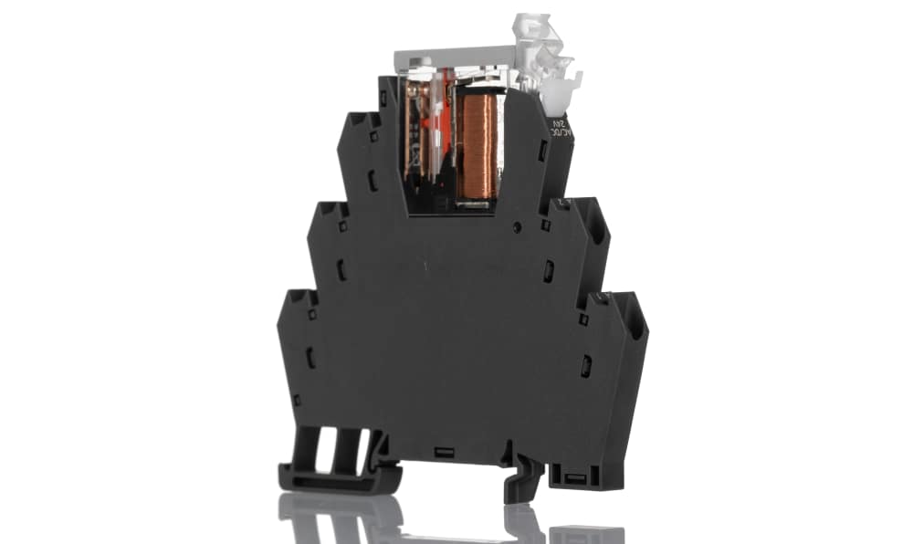 Omron G2RV-ST500 24VAC/DC, G2RV-ST Series Electromechanical Interface Relay, DIN Rail Mount, 24V ac/dc Coil, SPDT, 1-Pole, 6A Load