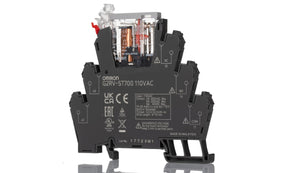 Omron G2RV-ST700 110VAC, G2RV-ST Series Electromechanical Interface Relay, DIN Rail Mount, 110V ac Coil, SPDT, 1-Pole, 6A Load